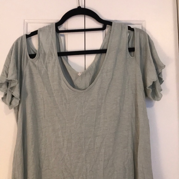 Free People Bittersweet Cold Shoulder Shirt S - Picture 4 of 4